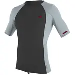 Рашгард O'Neill Premium Skins Short Sleeve, цвет Raven/Cool Gray/Cool Gray - фото