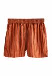 Шорты Next REGULAR FIT TEXTURED CRINKLE ELASTICATED WAIST, Rust Brown/Brown - фото