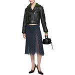 Слоеная юбка с сеткой Acne Studios, синий/белый - фото 4