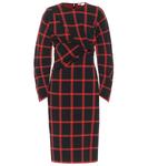 Платье миди в клетку Stella McCartney, Black Red - фото