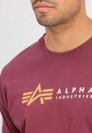 Футболка ALPHA INDUSTRIES, Burgundy - фото 3