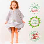 Банное полотенце с капюшоном cloud, серый - фото 4