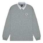 Рубашка поло all star long sleeve rugby 'grey' Converse, серый - фото