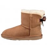 Зимние ботинки UGG Mini Bailey Bow II (Big Kids) Chestnut, коричневый - фото