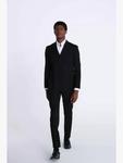 Стройный приталенный двубортный стрейч-пиджак Moss, Black - фото 7