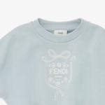 FENDI Свитшот SS24 детский светло-голубой - фото 6