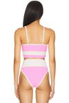 Верх бикини Eva Beach Riot, prism pink stripe - фото 3