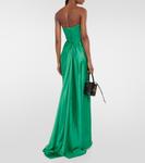 Атласное платье Vivienne Westwood, зеленый - фото 3