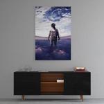 Картина на холсте Hustling Sharks Astronaut, синий - фото 3