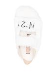 Nº21 сандалии Fussbett с вышитым логотипом, белый - фото 4