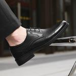 Туфли HLA Dress Shoes Men Low-Top Black - фото 6