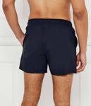 Шорты мужские Emporio Armani пляжные с логотипом бренда, синий - фото 2