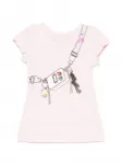 Платье с графичным принтом Marc Jacobs Kids, розовый - фото