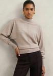 Джемпер Reiss SUSIE FUNNEL-NECK BATWING, Neutral/Beige - фото