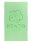 Полосатое полотенце с логотипом Kenzo, зеленый - фото