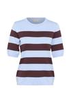 Футболка Kaffe LIZZA STRIPED, Windsurfer Fudge Wide Stripe/Blue - фото 5