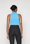 Топ SLEEK SEAMLESS ZIP CROP Fabletics, синий - фото 3