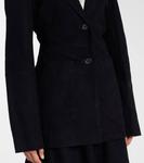 Замшевый блейзер Róhe, Black - фото 5