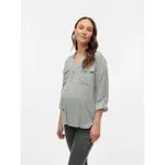 Рубашка с длинным рукавом Vero Moda Bumpy Maternity, серый - фото 6