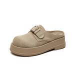 Закрытые тапочки для женщин EBLAN, серый - фото 4