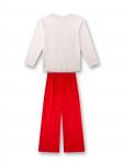 Sanetta Пижама в красном цвете, Wool White - фото 2