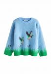 Джемпер Next REGULAR FIT , Blue Mallard Duck Graphic/Blue - фото