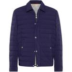 Утепленная рубашка-куртка Brunello Cucinelli, индиго - фото 3