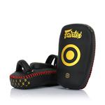 Пэды Fairtex Microfiber Curved Kick Pads - Small, черный - фото