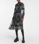 Платье миди с принтом бандана Sacai, синий - фото 2