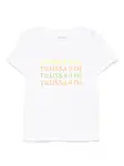 Футболка с тисненым логотипом TRUSSARDI JUNIOR, белый - фото