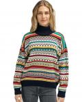 Свитер Dale of Norway Utsira Sweater, цвет Marine/Off-White/Raspberry - фото