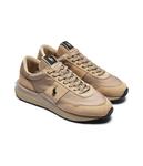 Кроссовки мужские Polo Ralph Lauren кожаные с логотипом, бежевый - фото 3