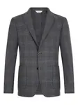 Блейзер в клетку Boglioli, серый - фото