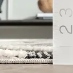 Ковер с бахромой в виде клетчатых плиток Journey Shaggy nuLOOM, 76x305 см, розовый - фото 4