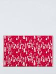 Коврик для ванной в виде рождественской ёлки John Lewis, Red/White - фото