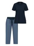 Пижама Ammann Night & Home, синий - фото