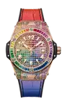 Часы Hublot Big Bang one click king gold rainbow 33 мм - фото