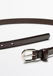 Ремень Massimo Dutti WITH ARCHED BUCKLE, Brown - фото 4