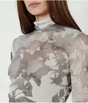 Блуза Slim fit Patrizia Pepe, серый - фото 4