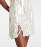 Мини-платье Le Sable с пайетками Staud, Pearl - фото 5