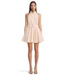 Платье Norma Kamali Halter Flared Mini Dress, Baby - фото