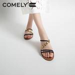 Шлепанцы женские Comely, коричневый - фото 16