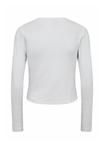 Топ Nümph Long sleeved top, Bright White/White - фото 7