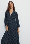Платье Springfield Maxi dress, Dark Blue - фото 4