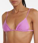 Через треугольный верх бикини Jade Swim, Lilac Sheen - фото 4