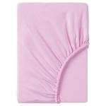 Простыня на резинке IKEA DVALA, 90x200 см, розовый - фото