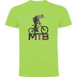 Футболка Kruskis MTB Background, желтый - фото