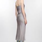 Платье миди с эффектом выцветания Acne Studios, серый - фото 5