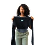 Слинг-переноска Moby easy-wrap в цвете charcoal/black Moby Wrap - фото 5