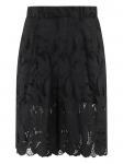 Isabelle Blanche шорты с кружевом, черный - фото